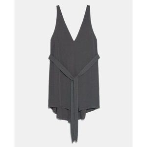 Zara Sleeveless Belted Romper
